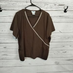"SB Scrubs" woman's scrub top